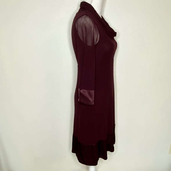 Anthropologie Weston Wear Burgundy Midi Dress - Picture 2 of 8